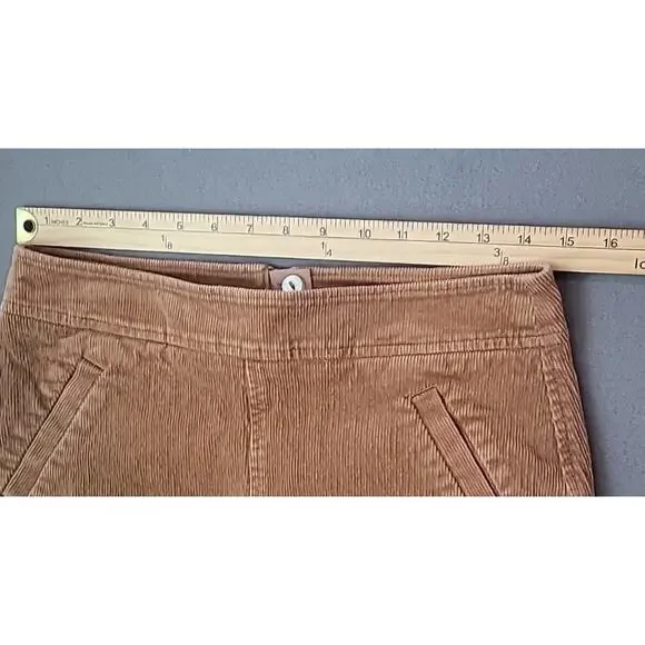 LOFT Brown Corduroy Mini Skirt Women’s 2 Timeless Luxe Cottagecore Western